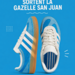 La nouvelle Gazelle San Juan d'Adidas en collaboration avec Bad Bunny, modèle au design distinctif.