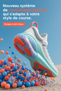 Chaussures Nike Joyride sur un chemin de course