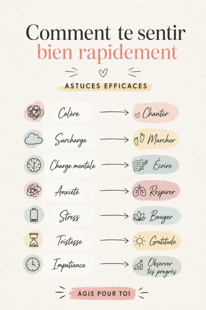 Femme souriante se relaxant dans un cadre apaisant
