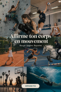 Un collage artistique inspiré du rock avec des images d'artistes et d'éléments musicaux.
