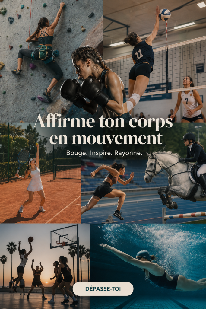 Un collage artistique inspiré du rock avec des images d'artistes et d'éléments musicaux.
