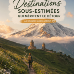 Paysage tranquille d'une destination méconnue en France