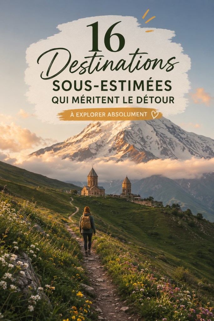 Paysage tranquille d'une destination méconnue en France