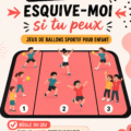 Jeu de ballons Esquive-moi pour enfants en plein air