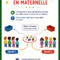 Enfant jouant avec des blocs pour développer sa motricité en maternelle.