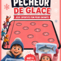 Un groupe d'enfants joyeux jouant au jeu Pêcheur de Glace sur un tapis coloré