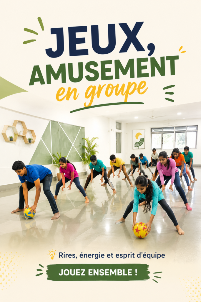 Groupe d'amis jouant à un jeu de société et partageant des rires lors d'une soirée
