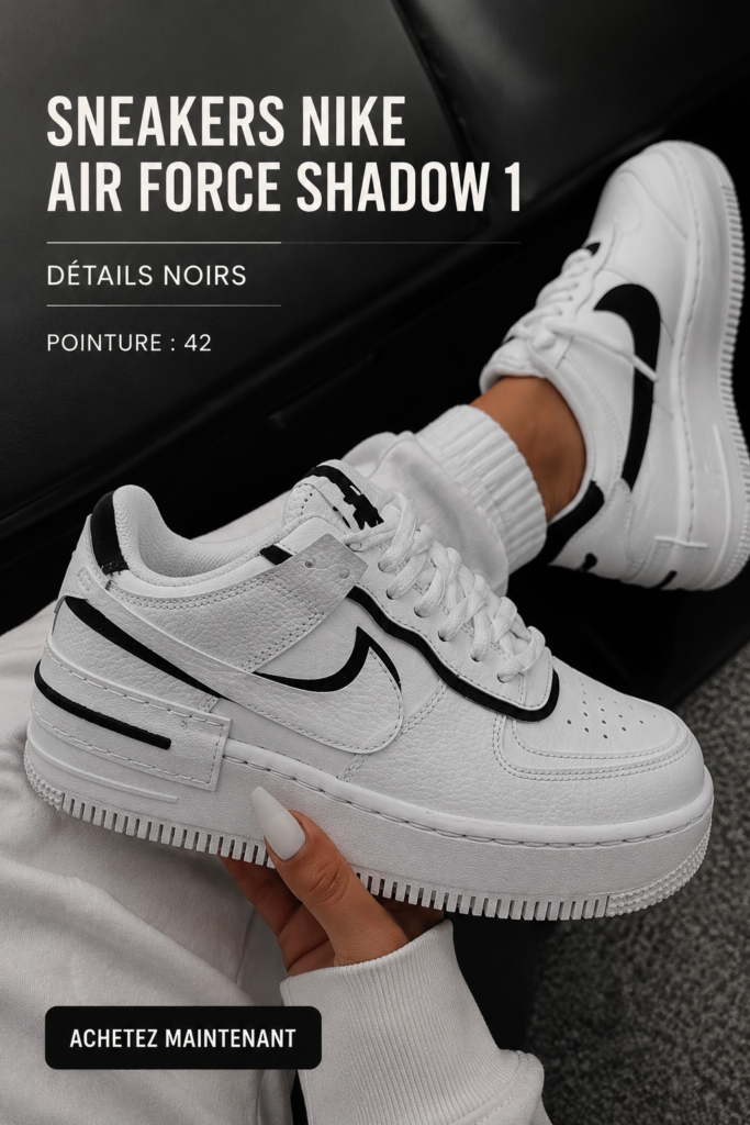 Nike Air Force 1 Shadow personnalisées avec des détails uniques