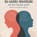 Femme pratiquant le self-care pour sa santé mentale, assise dans un espace relaxant.