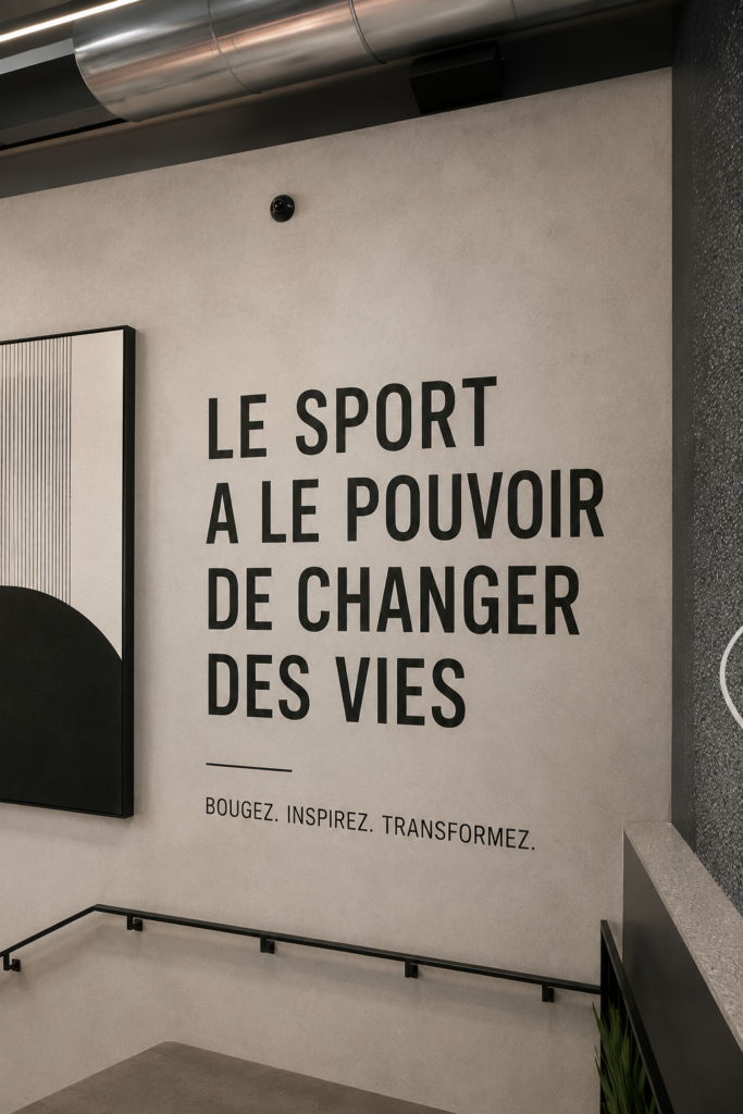 Femme souriante pratiquant le yoga en pleine nature, symbolisant le changement positif grâce au sport