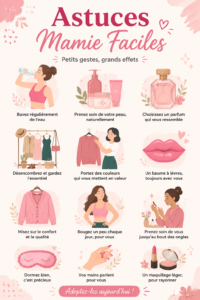 Une grand-mère partage ses astuces pratiques en cuisinant avec sa petite-fille.