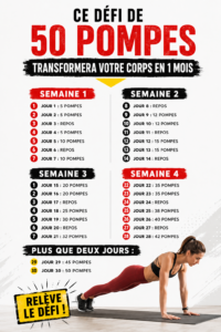 Femme réalisant des pompes dans un espace de fitness, symbole de transformation corporelle