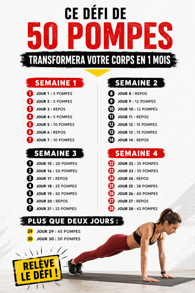 Femme réalisant des pompes dans un espace de fitness, symbole de transformation corporelle