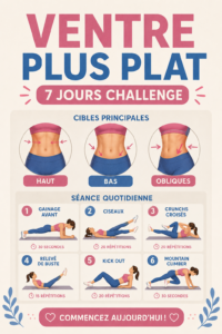 Femme souriante réalisant des exercices pour un ventre plat