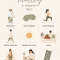 Une femme active adoptant des habitudes saines au quotidien.