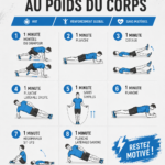 Femme s'exerçant à un circuit training au poids du corps avec Litobox, dans un cadre chaleureux et motivant.