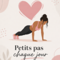 Une femme souriante prenant des petites actions positives chaque jour.