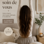 Femme pratiquant le self-care dans un cadre serein.