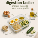 Un plat de lentilles et légumes colorés, riche en protéines et léger pour la digestion.