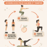 Femme en train de réaliser des exercices pour tonifier jambes et fessiers