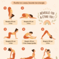 Femme pratiquant le yoga au lever du soleil dans un jardin paisible