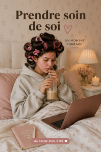 Femme lisant un livre dans un cadre chaleureux pour le self-care