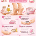 Femme prenant soin de ses talons à la maison