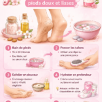 Femme prenant soin de ses talons à la maison