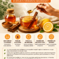 Infusion detox avec citron et cannelle, idéale pour stimuler le métabolisme