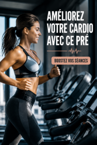 Femme en train de s'entraîner en extérieur avec un supplément pré-entraînement