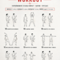 Femme de 40 ans pratiquant un cardio léger chez elle avec des mouvements simples.