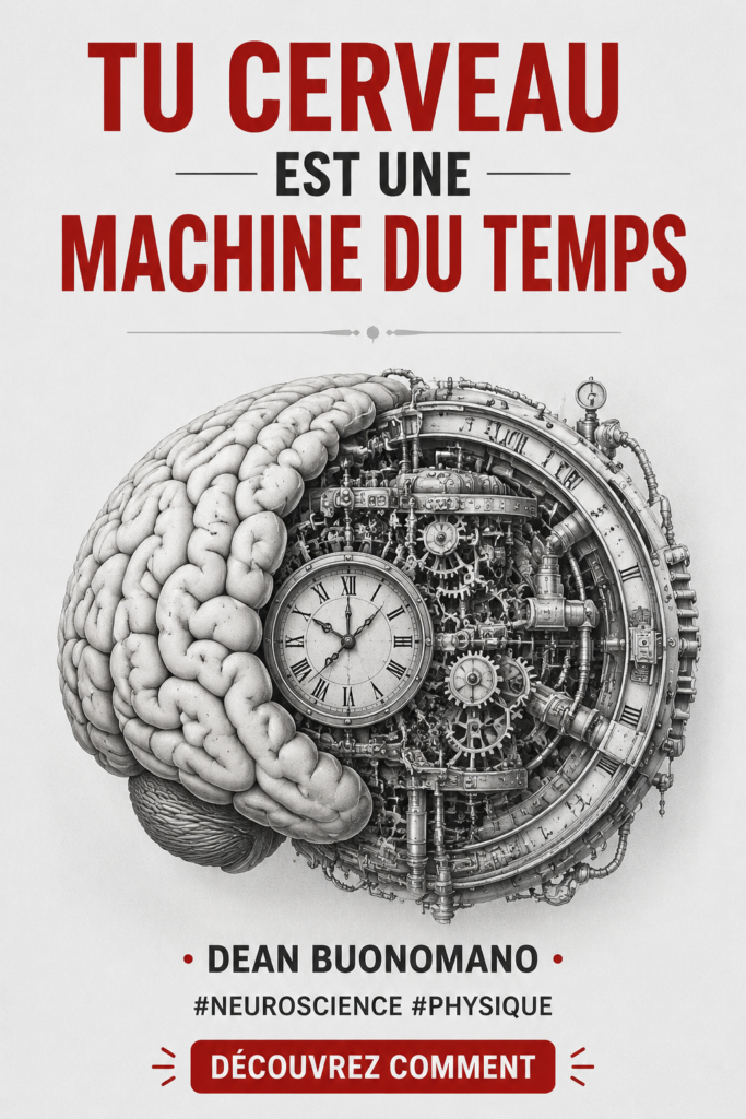 Illustration d'un cerveau humain symbolisant le voyage dans le temps