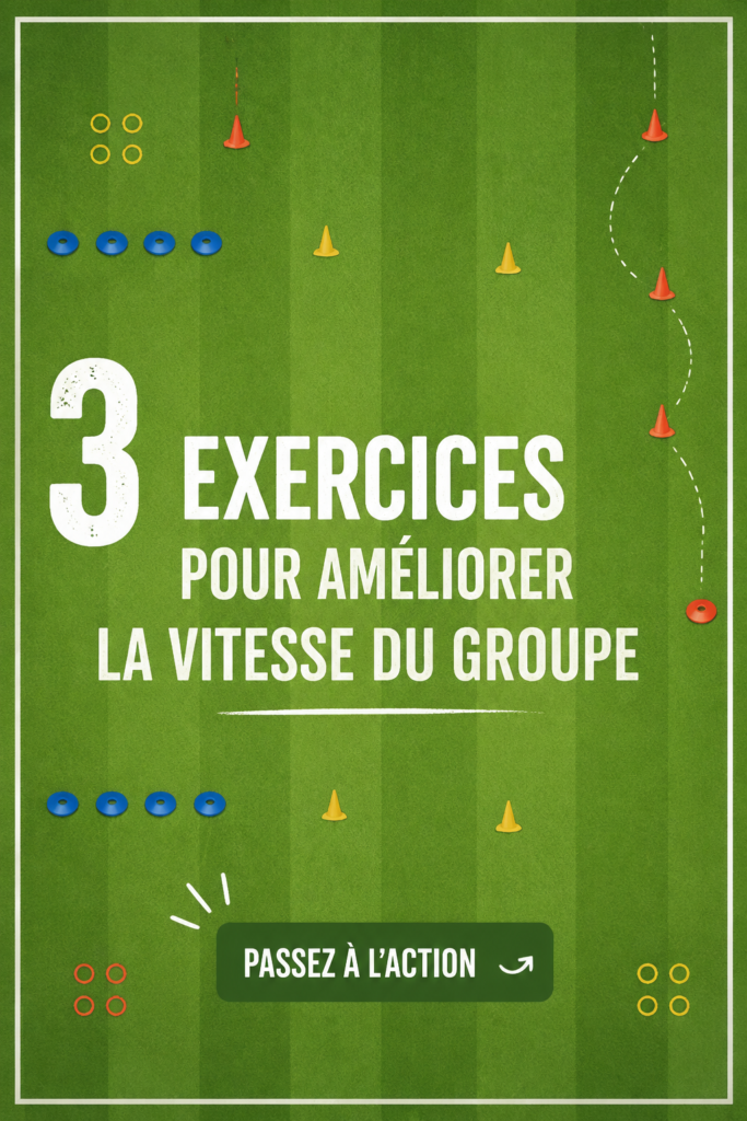 Exercice en groupe pour améliorer la rapidité de l'équipe