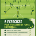 Femme s'entraînant au football avec des exercices de force