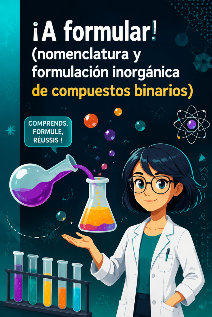 Illustration montrant des exemples de composés inorganiques binaires.