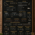 Illustration de formules de physique essentielles avec des graphiques explicatifs