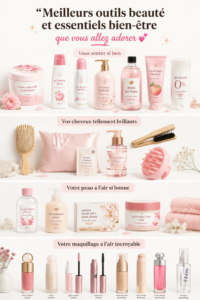 Femme utilisant des outils de beauté dans un moment de détente à la maison