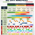 Illustration des cycles d'entraînement montrant le macrocyle, le mésocycle et le microcycle pour un plan d'entraînement équilibré.