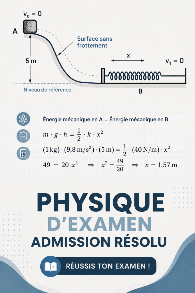 Femme étudiant avec des notes de physique pour réussir son examen d'admission