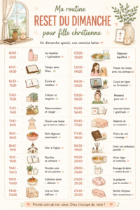 Femme pratiquant la méditation dans un cadre paisible, illustrant une routine bien-être dominicale.