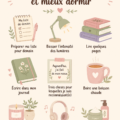 Femme en train de se détendre avec des bougies et un livre avant de dormir