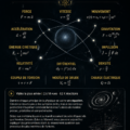 Équations mathématiques illustrant des concepts physiques fascinants.