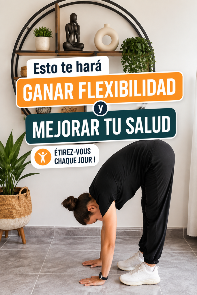 Femme en train de faire des exercices de flexibilité dans un parc.