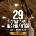 Un collage de citations inspirantes sur le basket