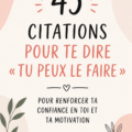 Une citation inspirante sur fond motivant pour les femmes