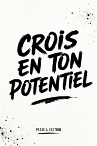 Femme sportive souriante sur un chemin d'entraînement, illustrant l'idée de croire en son potentiel.