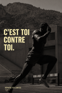 Une femme s'entraîne, déterminée à se surpasser dans son défi personnel de fitness.