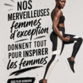 Une femme s'entraînant avec détermination dans une salle de sport.