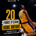 Fonds d'écran inspirant de Kobe Bryant avec citation motivante
