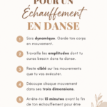 Danseuse s'échauffant avant une performance.